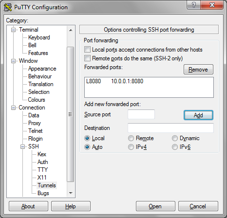 putty as ssh proxy putty as ssh proxy